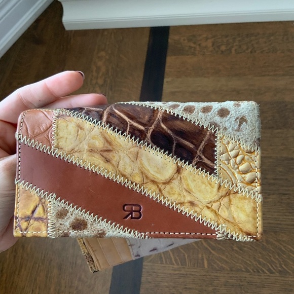 Vintage RENATO BALESTRA Italia Women’s Leather Exotic Skin Medium Wallet Unisex - Picture 12 of 14